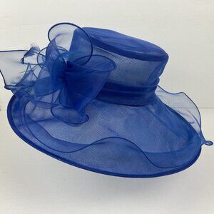 NWOT Derby Dress Hat Blue Hand Made